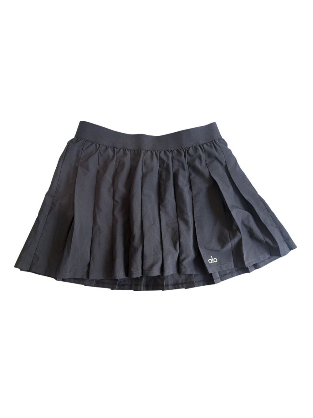 ALO Yoga Varsity Tennis Skirt in Black